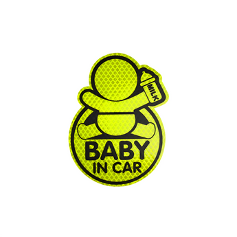 Baby in Car Autoaufkleber