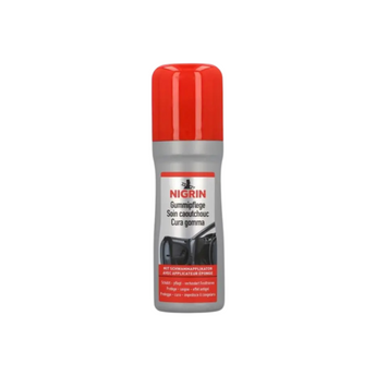 Nigrin Gummipflege mit Applikationsschwamm 75ml.